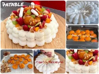 Pavlova prépa: 30 mn cuisson :1h45 à 2 h froid :3 H au moins